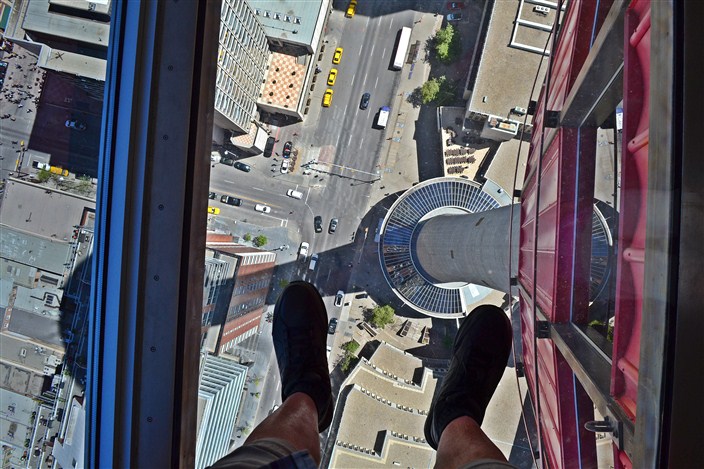 Levitating inside the tower? Hey, I'll do anything to get the shot